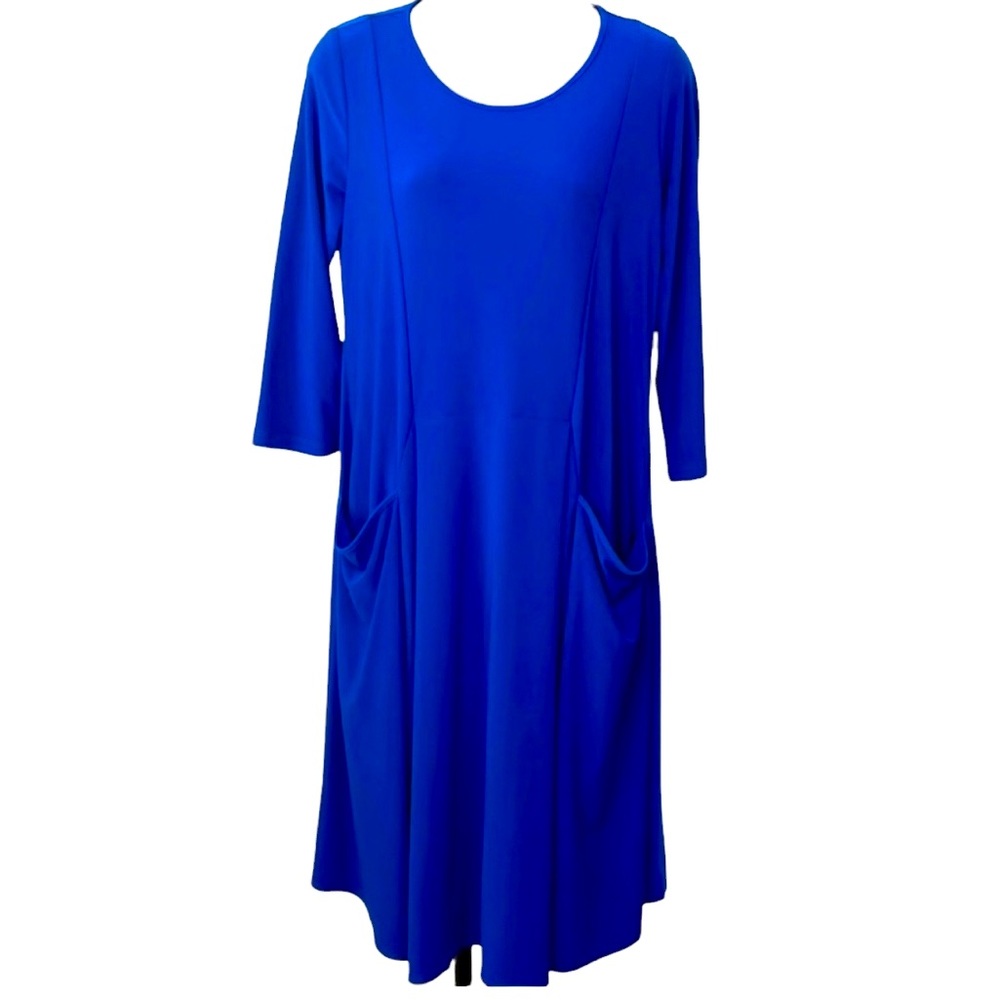 COMFY USA comfortable beautiful blue dress in size small, never worn